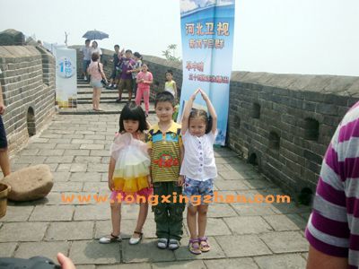 中国童星站主推儿童演员参加《河北卫视宣传片》的拍摄