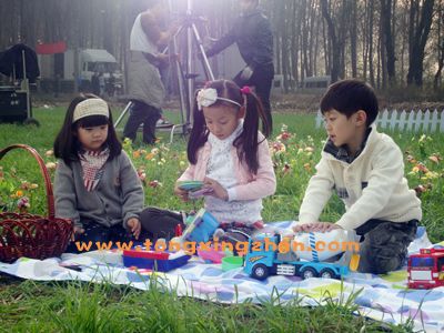 中国童星站主推儿童演员参加《某生态谷地产宣传片》的拍摄