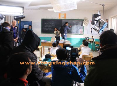 中国童星站主推儿童演员参加微电影《追梦人》的拍摄