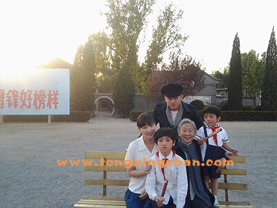 中国童星站主推儿童演员参加《央视春晚宣传片》的拍摄