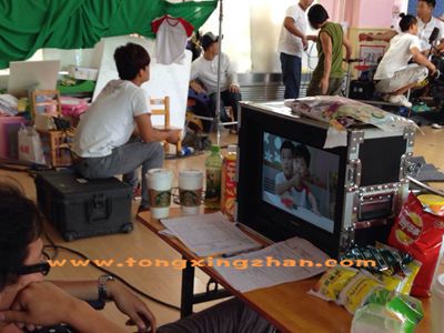 中国童星站培训学员参加《联合利华》广告的拍摄