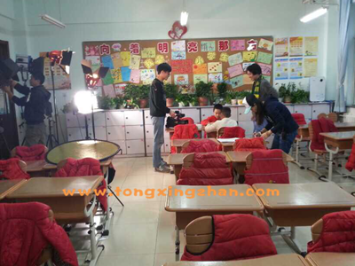 中国童星站学员参加《北京城市旅游宣传片》的拍摄