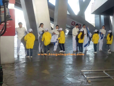 中国童星站学员参加《2022年世界冬奥会宣传片》的拍摄