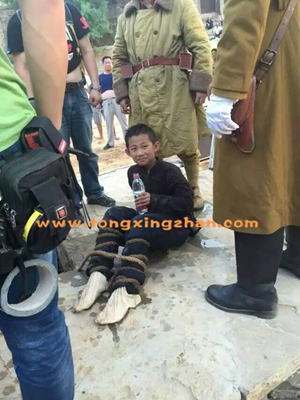 中国童星站学员参加《邯郸纪念馆宣传片》的拍摄