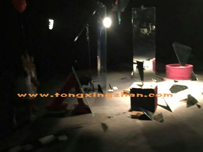 中国童星站学员参加《乐视广告》的拍摄