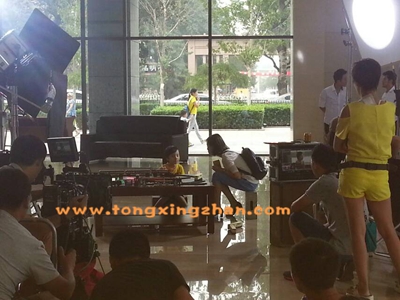 中国童星站学员参加《中国中铁集团宣传片》的拍摄