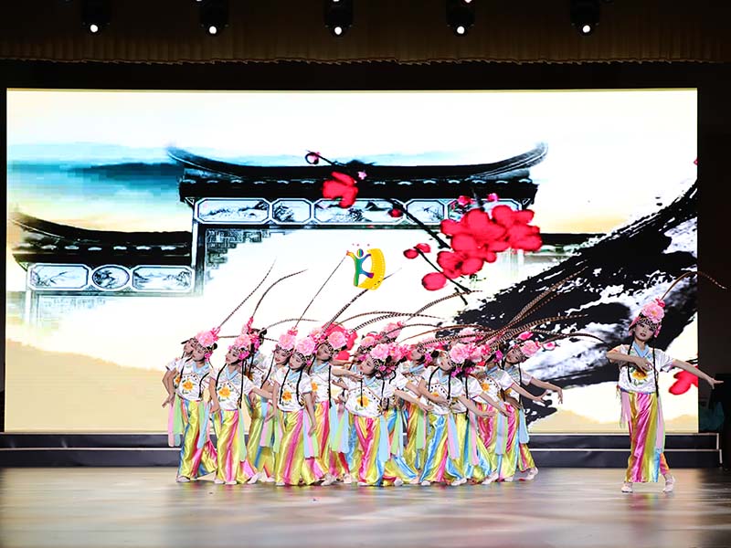 张家界代表团在人民大会堂舞台上表演的舞蹈《小花旦》下面是部分花絮